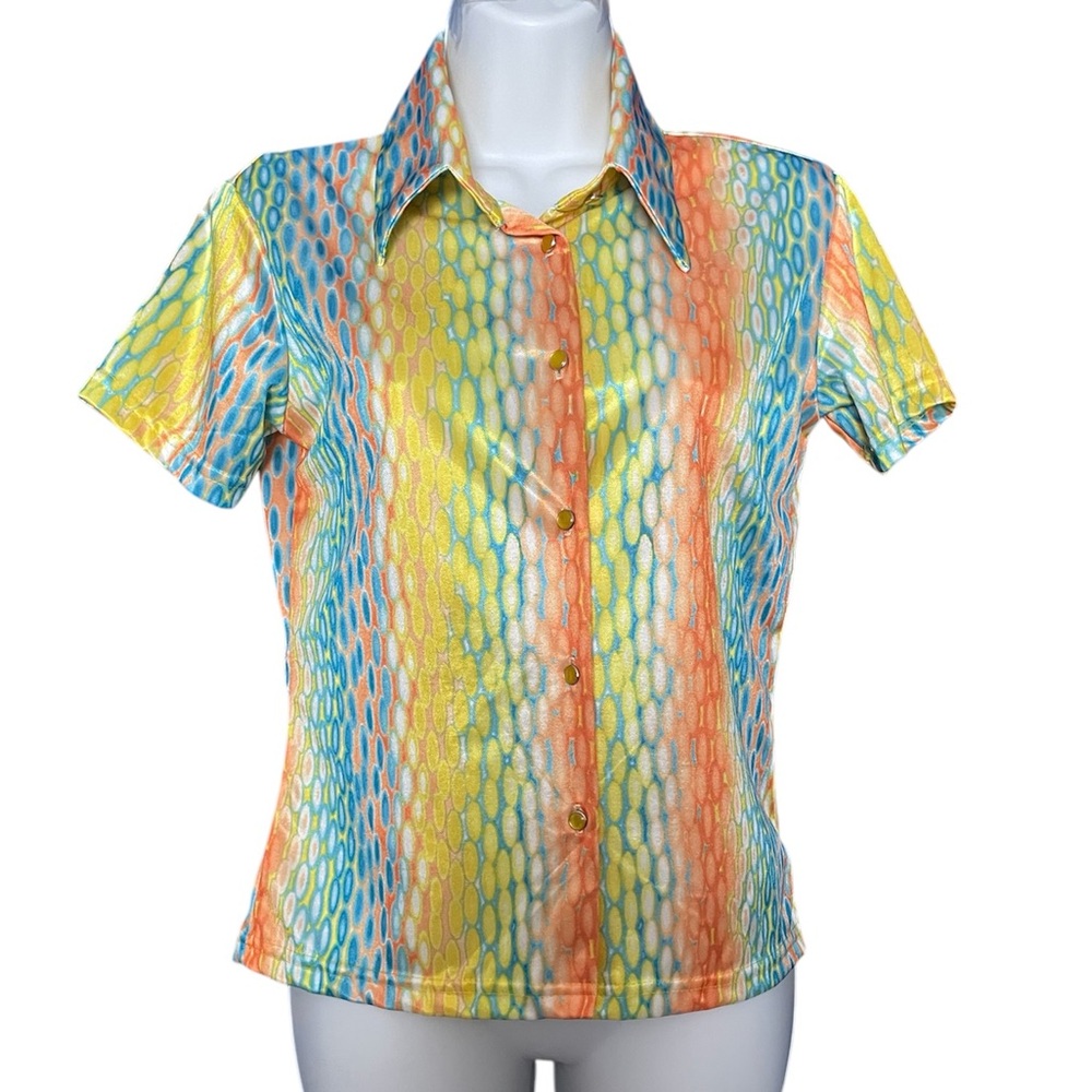 Explosion vintage 90s groovy button up